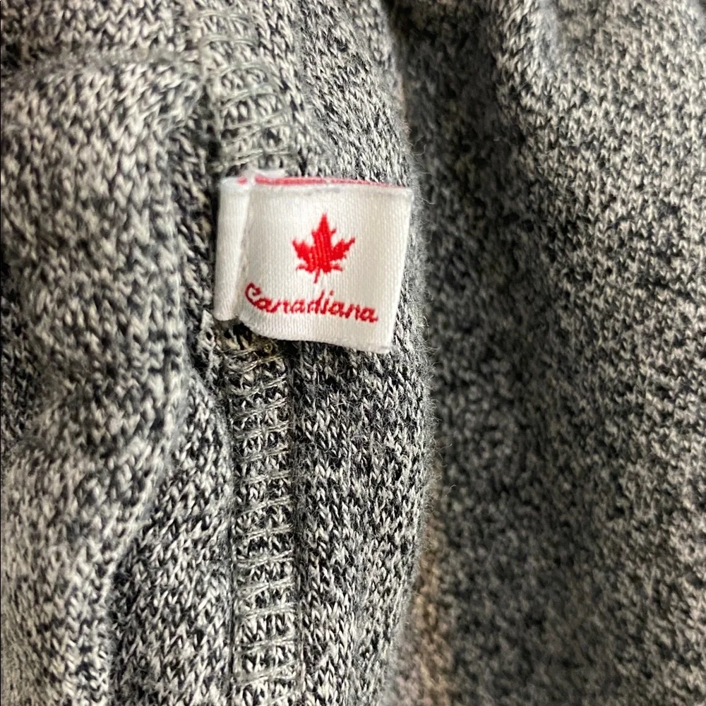 Canadiana Dark Grey Heathered Women’s Joggers Sweatpants Size Medium Casual - Picture 6 of 6